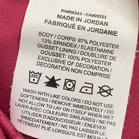 Nike Dri Fit Pink Polka Dot Leggings High Rise Ruched Sides Womens Medium Flaw - Picture 8 of 9